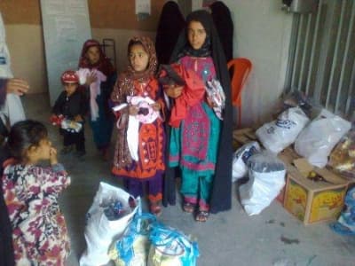 توزیع خواربار فصلی در زاهدان و کتیج