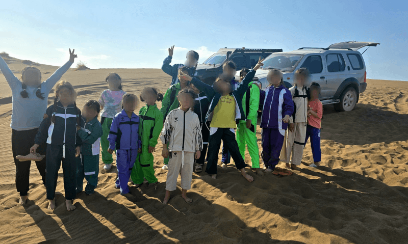 اردوی طبیعتگردی کودکان مهرآفرین در کویر مرنجاب برگزار شد