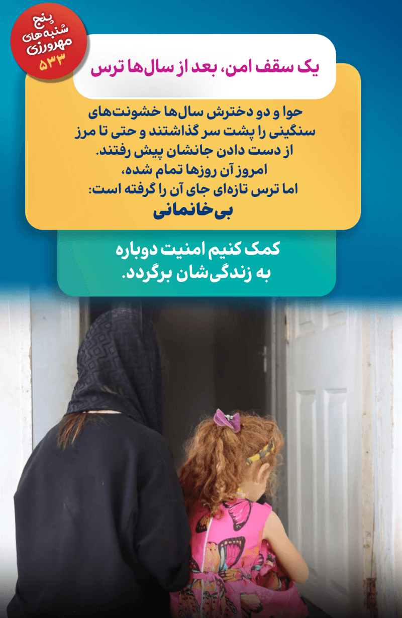 آن شب از مرگ گریختند، امروز از بیخانمان